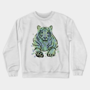 Watercolor tiger Crewneck Sweatshirt